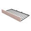 Velvet Upholstered Bed 3FT Single Sofa Bed With Pull-Out Trundle Bed-1437075917