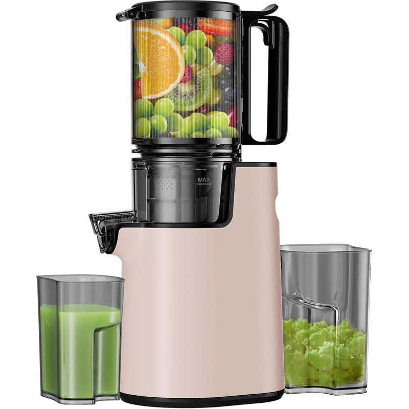 Cold Press Juicer,Slow Masticating Juicer Machines, Pink