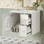 Ensemble de meuble-lavabo mural 24 po pour petit espace, armoire de salle de bain avec lavabo en céramique, 2 tiroirs et 1 porte à fermeture en douceur-1086649903