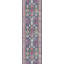 Tapis bleu marine à motif abstrait Kymiere-533200921