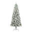 Artificial Hinged Christmas Tree Green and white-245693748