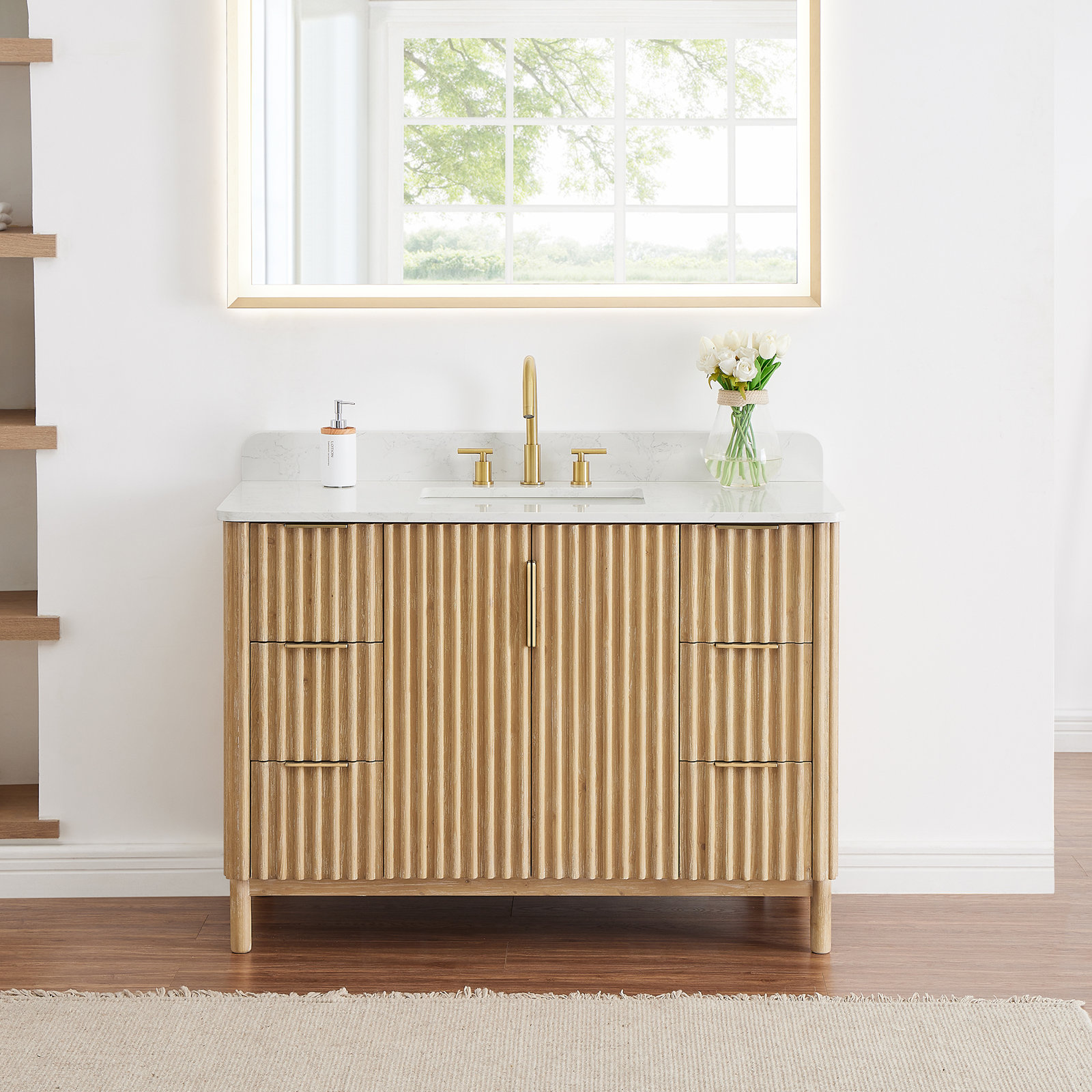 Siena Single Bathroom Vanity, 48", Single Sink