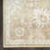 Bungalow Rose Bussie Machine Washable Ivory Gold Vintage Indoor Rug