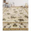 Tapis beige noué à la main de haute qualité
