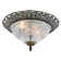 Catherine Traditional and Classic Ornate and Floral Glass Flush Ceiling Light Fitting