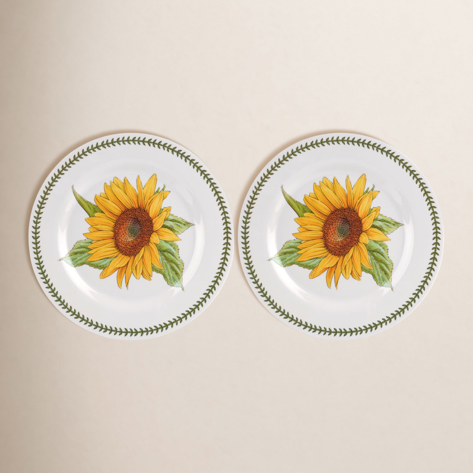 Portmeirion Botanic Garden S/4 Melamine Dinner Plates 11"