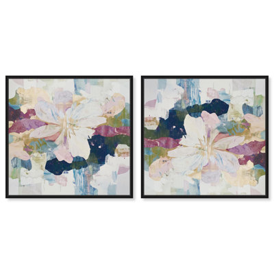 «Dépliant II», ensemble de toiles de couleur pastel abstraite par Art Remedy