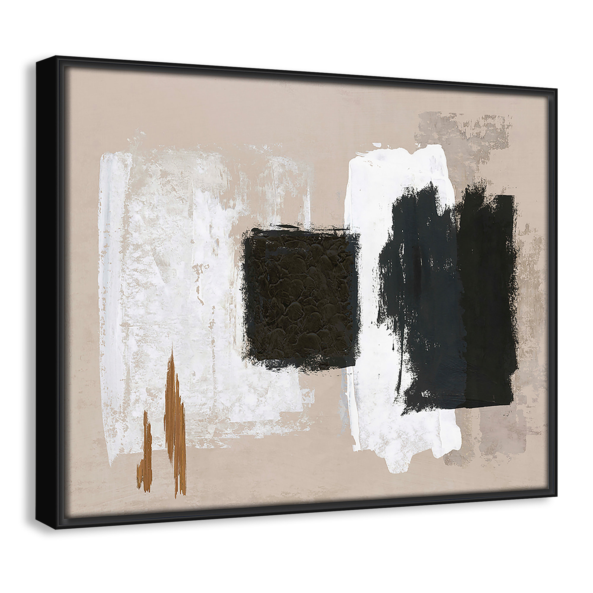 Imone - Floater Frame Canvas, Black, 12.5" H x 15.5" W