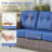 75" Wicker 3-Seat Sofa, Outdoor Conversation Furniture, All-Weather Rattan Couch, Steel Frame Couch With Cushions For Garden, Poolside, Porch-676659037