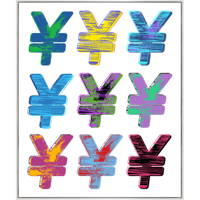 Yaffa G " Yen ", Grey Framed, 40" H x 33" W