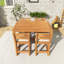 Ensemble de salle à manger de patio 5 pièces pour l'extérieur avec coussins 5 pièces-1461014546