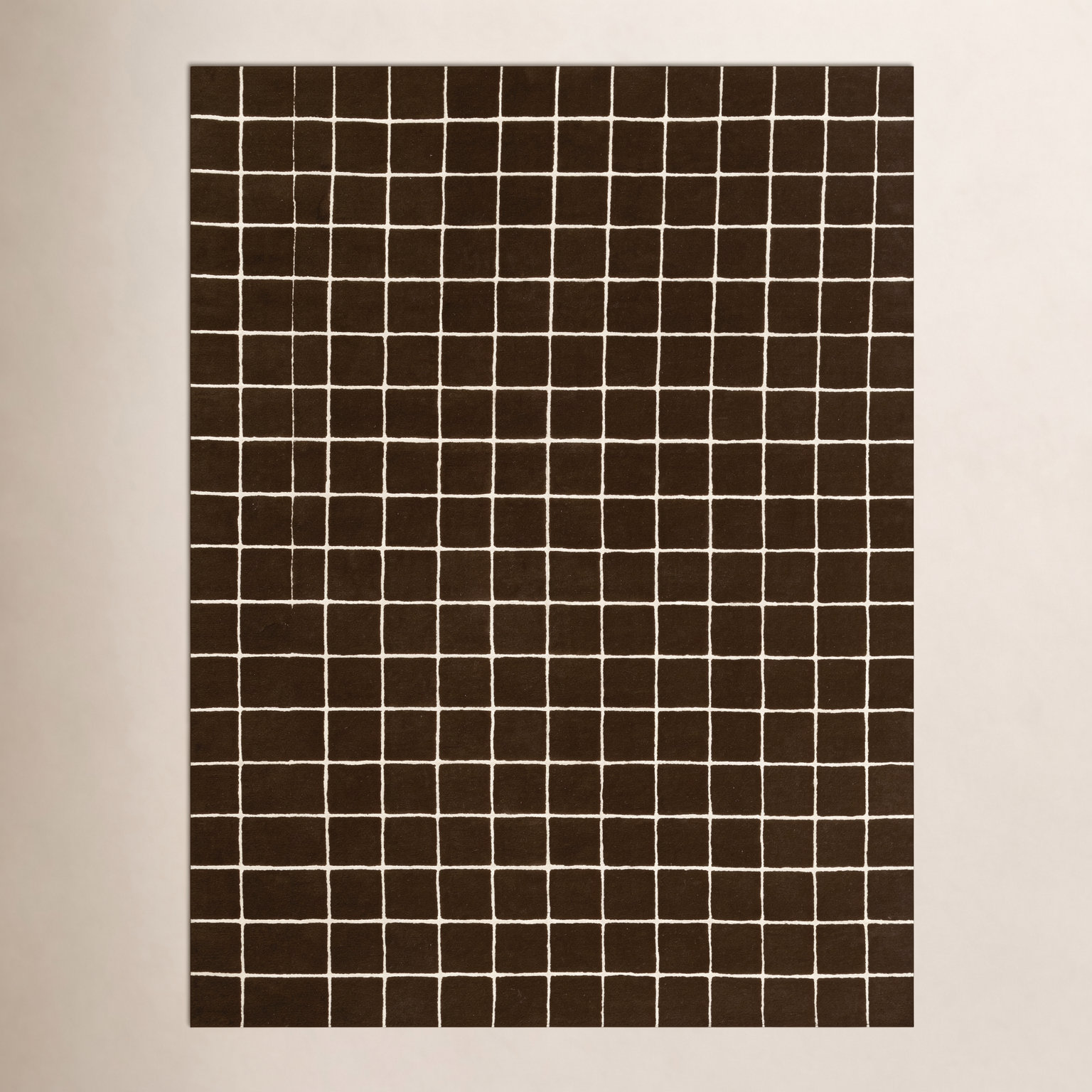 Montara Brown Hand-Tufted Geometric Wool Rug, Rectangle 2' x 3'