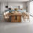 Rustic Industrial Rectangular Solid Wood Dining Table-713396553