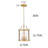 Bella 3 - Light D8.75" Lantern Cylinder Pendant Light with Clear Glass-793415687