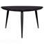 Table basse triangulaire noire en bois massif