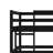 Triple Bunk Bed Featuring  Two Integrated Ladders and Guardrails, Convertible to Separate Beds-571403154
