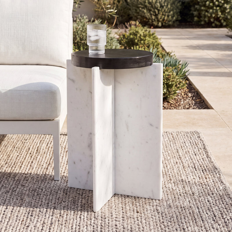 Kenji Olindo 14" Outdoor Accent Table