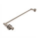 94BFE061180044A8BC7093C5AFE0562B Back-To-Back Towel Bar, Brass Material, Tubular Construction, 30" Center To Center, Polished Chrome Finish