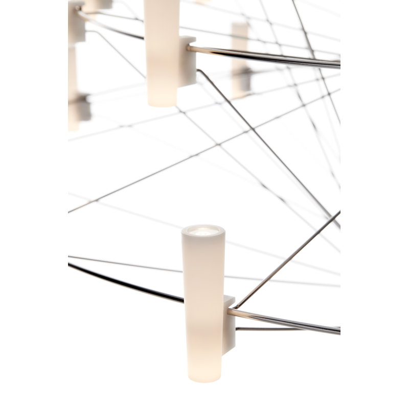 Coppélia LED Chandelier, Large, Chrome