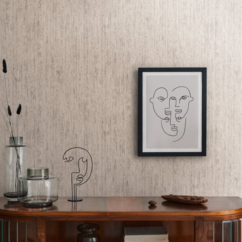 33cmm x 33cm Matte Wallpaper Roll, Grey