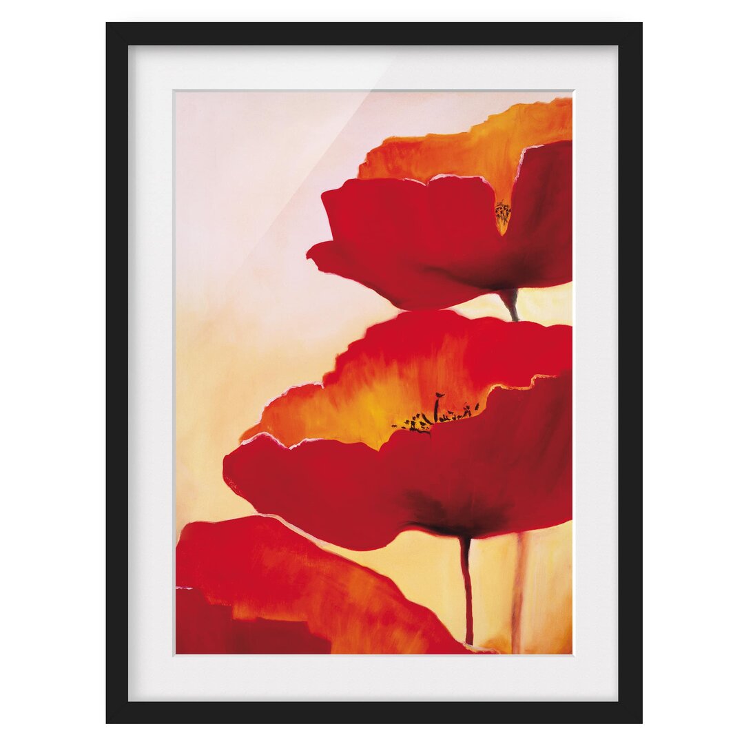 Gerahmter Fotodruck Poppy Family