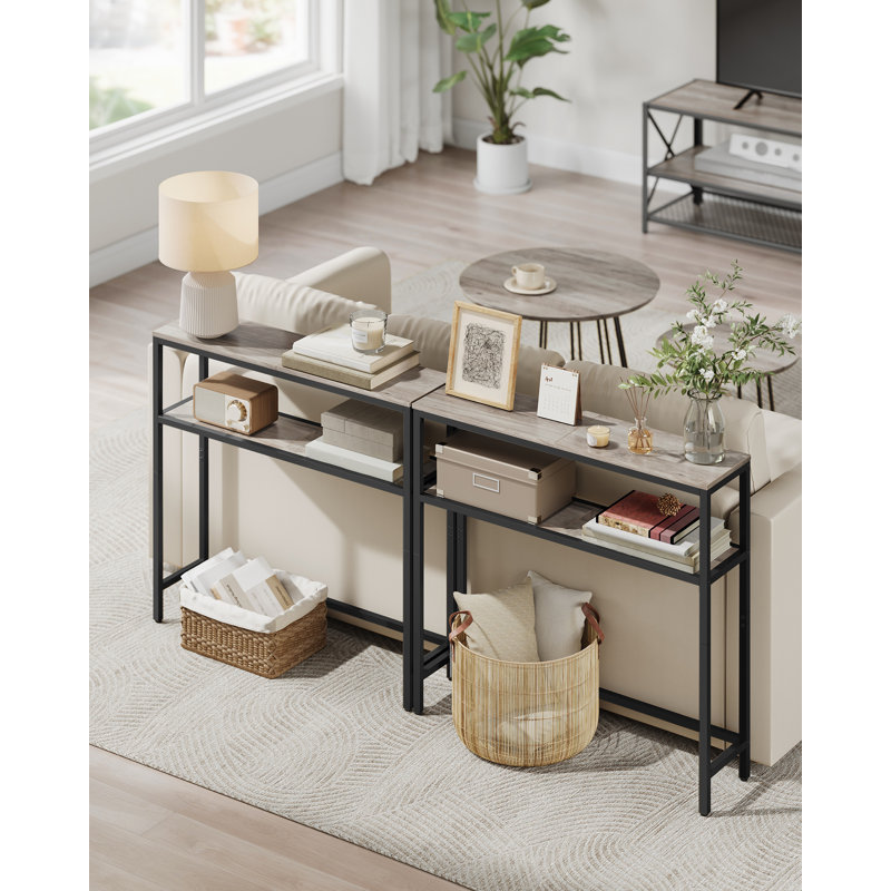 80cm Console Table, Greige