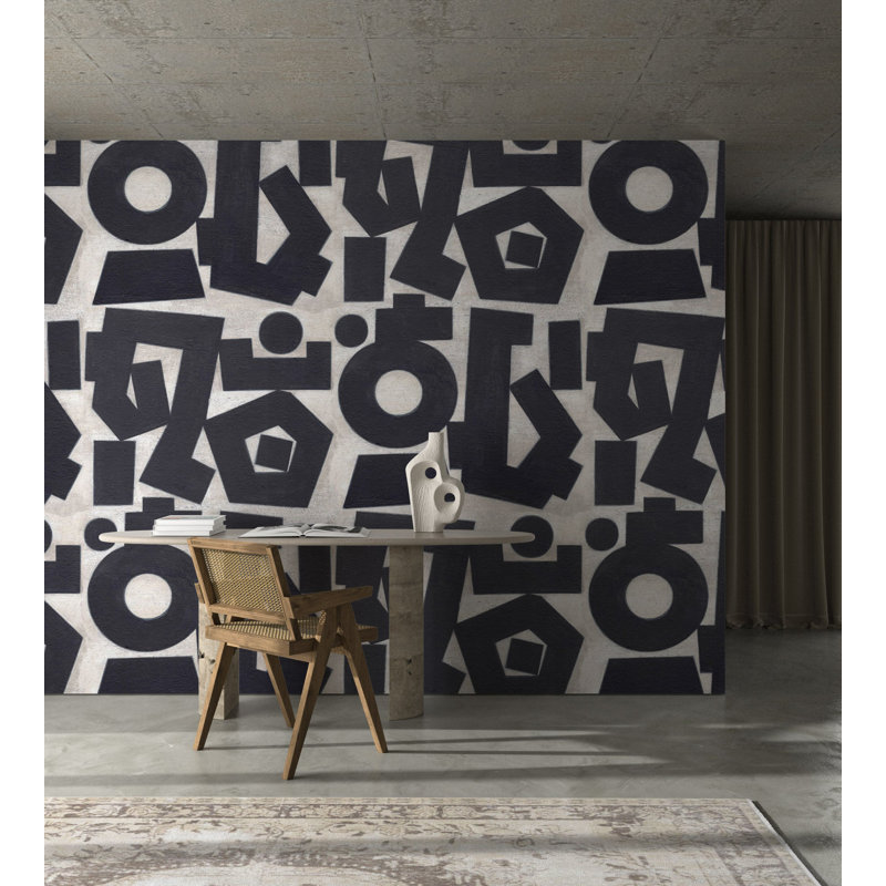 Revelations Large - Wallpaper by Norman Wyatt Home, Faux Grasscloth, Non-Pasted