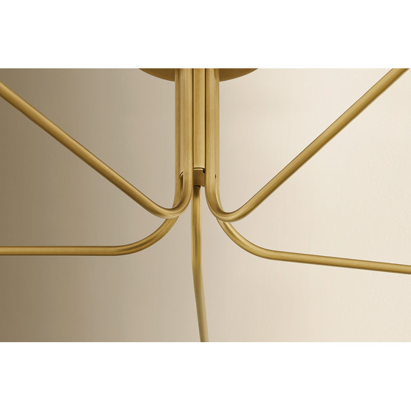 Vertex 2700K Dimmable Integrated LED Semi Flush Mount, 3 Lights