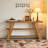 Slim Storage Side Table,3-Tier Console Table