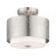 Plafonnier semi-encastré cylindrique à 2 lumières Bevil-525420386