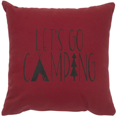 Go Camping Cotton Pillow