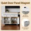 Îlot de cuisine à roulettes blanc de 189 cm (74,5 po) avec table à manger extensible, tablette à épices, 2 tiroirs et armoire à 4 portes