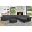 8-Piece Modular Sectional Sofa With 2 Ottomans, U-Shaped Configurable Living Room Couch-1612278635