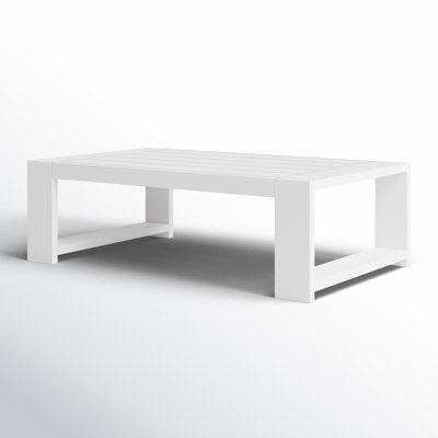 Hoyt 47.25” Outdoor Aluminum Coffee Table
