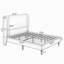 High Headboard Queen Size Bed Frame with 12-Slat Support, Easy Assembly, Chenille Upholstery, No Box Spring Needed-134273786