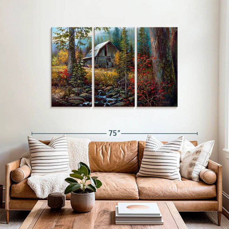 Lilie Burma Barn, 36" H x 57" W