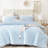 Fluffy Comforter Set 3 Pieces- All Seasons Heavy Faux Fur Comforter With Two Pillowcases-116802355-116802367