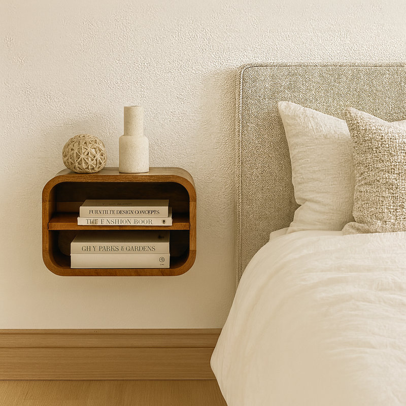 Debrianna 13.78'' W Solid Wood Nightstand
