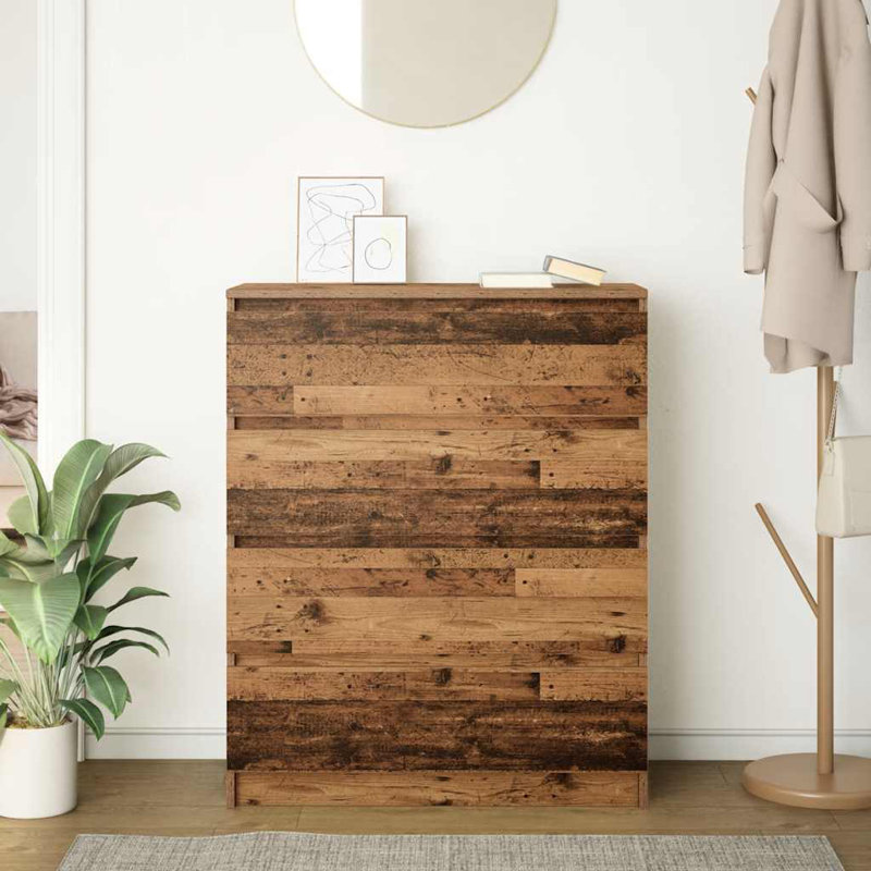 Sideboard 80X35x99 Cm Engineered Wood, Old Wood
