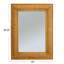 Miroir mural rectangulaire en bois avec détails en rotin-809997596