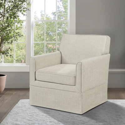 Paula Slipcover Accent Chair with Track Arms & Tailored Skirted Base