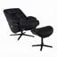 Chaise d'appoint Labonita avec pivot et repose-pieds