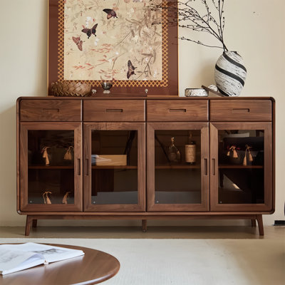 New Chinese-style walnut wood sideboard