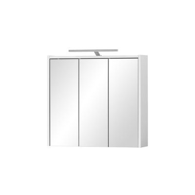 Adysson mm Wide mm H Surface Framed Mirrored Cabinet with Mirror and 6