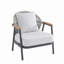Ensemble de 1 chaise de patio d'extérieur avec cordon et coussin-2076148256