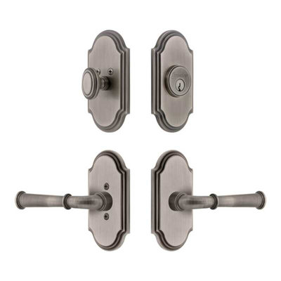 Grandeur Arc Short Plate Entry Set with Georgetown Lever