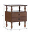 Grand lit 2 pièces Vivienne avec table de chevet 2 tiroirs Premium Edison Ez-111301209