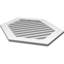 Vertical Peaked Surface Mount Signature Urethane Functional Gable Vent 9/12 Pitch, Primed Tan-101892692