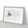 Magpie in Flight in Abstract - Picture Frame Graphic Art Print