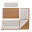 Ensemble de coins rembourrés beige Sierra Sierra-122534062